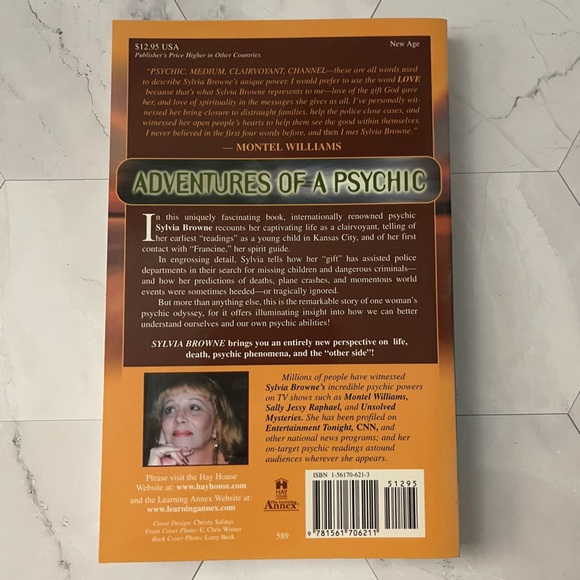 Book - “Adventures of a Psychic” - Sylvia Browne - Picture 2 of 2